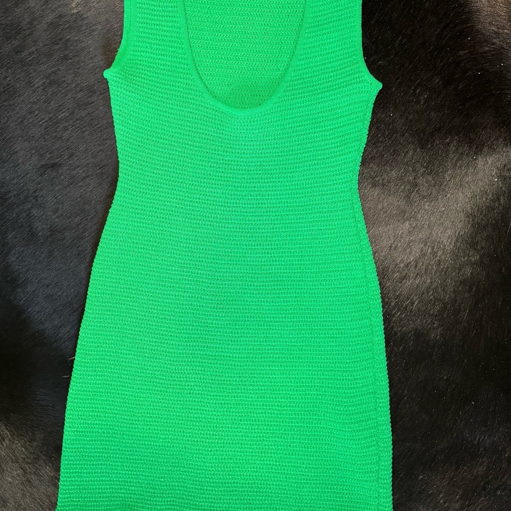 Bottega Veneta Green Mesh Dress - Picture 8 of 12